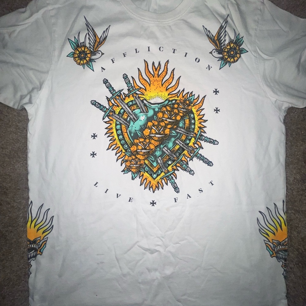 Affliction Black Label White Tee